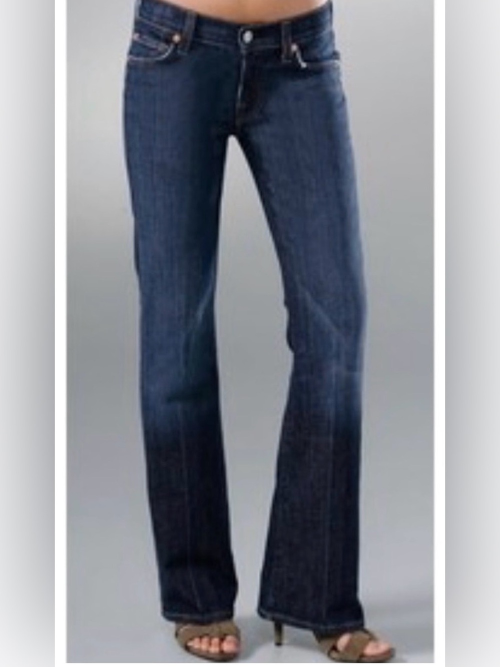 Dark Wash 7 For All Mankind Women's Bootcut Jeans - Classic Denim